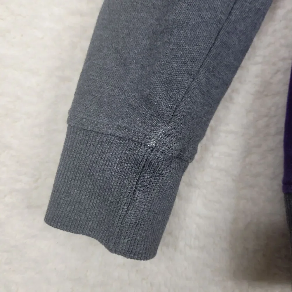 Adidas Sweatshirt Womens XS Purple Gray Long Sleeve Stretch Pullover - Picture 4 of 10